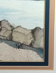 National Harbor Water Color – Pencils – Pens SIGNED 2009 Original Art Drawing