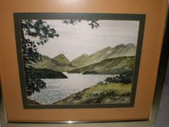 Gerard Dillon Irish Signed Gouache KILLARNEY Ireland Landscape Mountain Stream