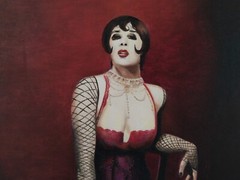 Portrait of Dancer Sally Bowles Cabaret Original Oil Painting Contemporary Art