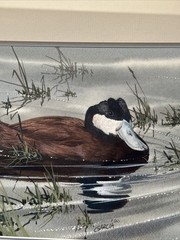 JOE GARCIA PAINTING DUCK BIRD NATURE POND LANDSCAPE REALISM REALISTIC FAMOUS