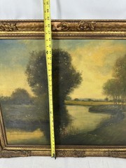 N. Briganti (Nicholas 1861-1944 Italian American) Oil Painting Canvas Signed 2x