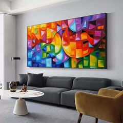 Modern Abstract Texture Hand Painted Oil Painting on Canvas Home Decor Green