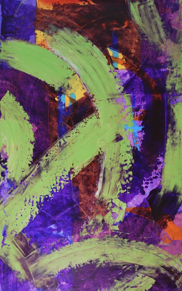 painting on canvas 39” X 62” Acrylic, Abstract, POP Art, giant