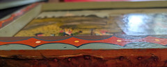 J. Francisco Ugsha Tigua Ecuador Folk Art Painting Signed Large 14×20