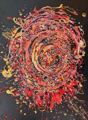 ORIGINAL Acrylic Picture Painting Abstract Painting Art Modern Large HAND PAINTED