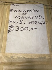 Original Dirk Van Driest Oil On Board “Evolution Of Mankind” 14”x18” – Taos, NM