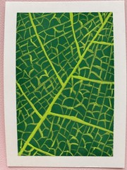 ACEO Original Leaves Plants Macro Floral Mini Painting Small Art OneCraftyLady