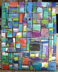 (A) Dream of You abstract oil painting 8×10 new card Panel original by Crowell