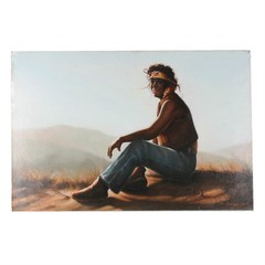 „The Land I Love“ By Anthony Sidoni 1980 Signed Oil on Canvas 24″x36″
