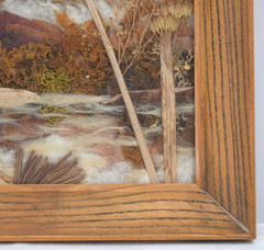 Framed Collage Natural Flora Botanical Pansy Stockton „Canjilon Lake“ Mountains
