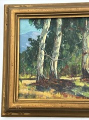 Roland Mcnary Painting San Diego California Listed Landscape Antique Early Oil