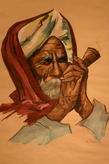 2 Henry James Soulen Arab Sheikh Signed on paper 22 by 15 inches