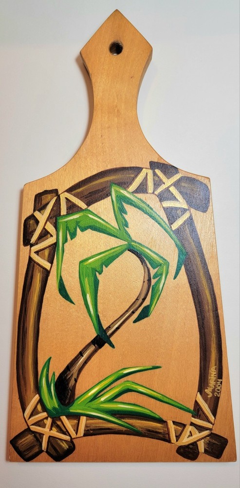 Handmade Handpainted acrylic on wood Cutting Board