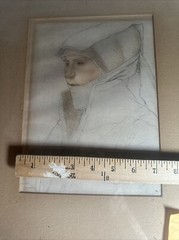 Colored Chalk Copy Hans Holbein 1542 Younger 1950 Veerhoff Galleries Wash DC