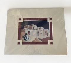 Deborah Hiatt Pueblo „Beyond the Dream“ Watercolor Matted Print 10 1/4 x 8 1/4
