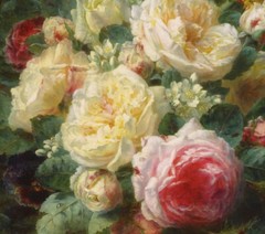 Roses Flowers Oil painting Picture Wall Art Giclee Printed on canvas P414