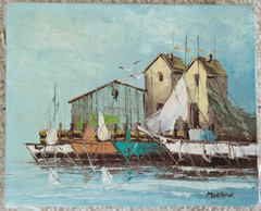 1990s Morgan Oil Painting Original 10×8