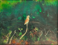 Robert Carroll „Herone – Herone“ Acrylic On Panel 50×39 Cm Naturalist