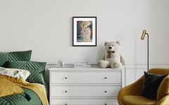 Original watercolor Cat Turkish Van White Angora Made to order pet portrait art