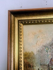 Antonio Devity Original Oil Painting of Notre Dame De Paris Signed & Framed