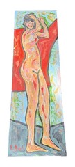 Signed R Monti Rocco Monticolo 1931-2022 O/C Painting Of A STANDING NUDE WOMAN