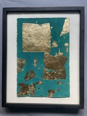 Yves Klein Monochrome Abstract Painting Art Green Fold Artwork Modern Arte G29