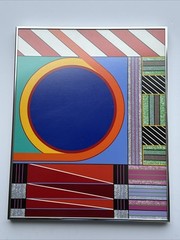 VINTAGE ABSTRACT PAINTING GEOMETRIC CUBISM MODERNISM ROY MCKENZIE ORIGINAL RARE