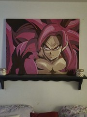 SS4 Goku Signed Painting