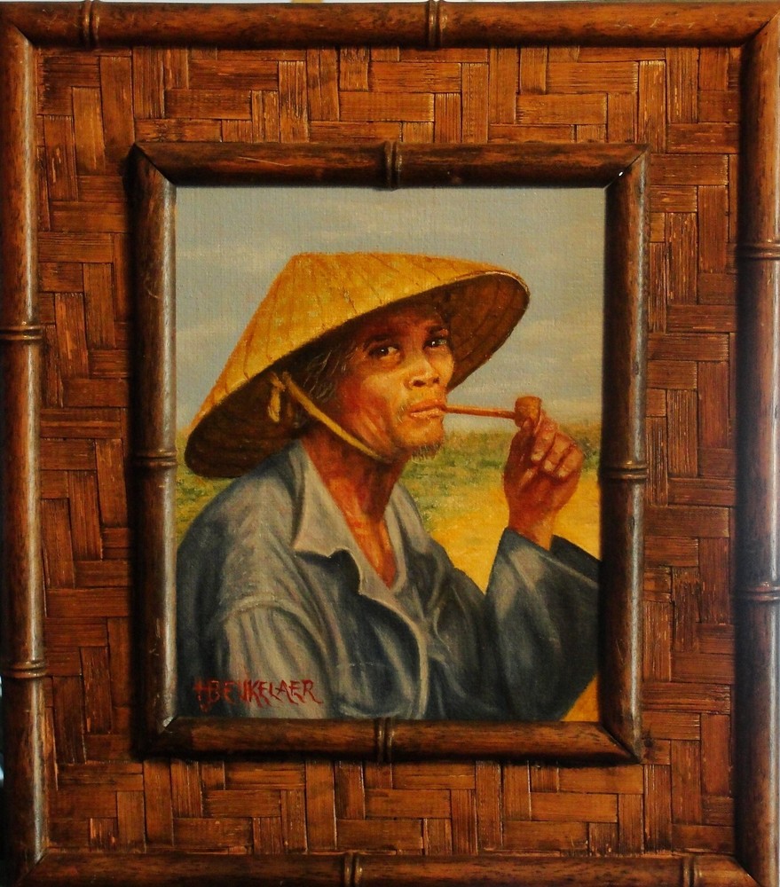 Oil Portrait on Masonite – 1994 – Break Time – Artist: Harry Beukelaer