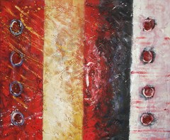 Hand painted and signed abstract color block art OIL PAINTING ON CANVAS, 20″x24″