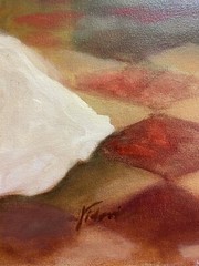 I vidovic(Mlinar): Spring Sonata, original Oil On Canvas Size 40 X 40 ￼signed