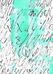 ACEO ATC CARD „Letters 79“ REASOR Original Abstract Painting 2.5×3.5