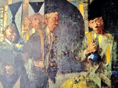 „Survivors“ Holocaust Survivors Art Print by Harvey Breverman 19 1/4″ x 25″