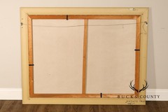 Horse Oil Painting on Canvas 55″ x 43″ Signed ‚S. T. Cesent‘ in Gold Gilt Frame