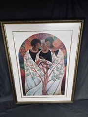 Kieth Mallet Painting Framed And Signed 509/999 Limited Edition“Family Tree”