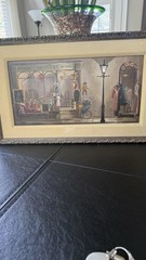Deborah Jones Vintage Oil On Board Antique Shop