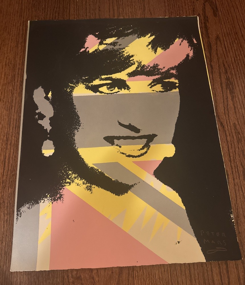 Peter Mars Silk Screen Lithograph Signed – Princess Of Wales Unframed Original