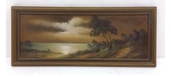 Vintage 1925 Pastel Or Oil Landscape Painting Art Maritime 1/1 On eBay