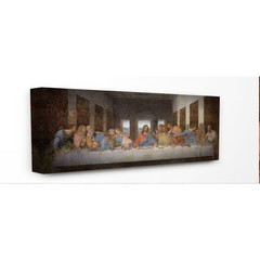10 In. X 24 In. „Da Vinci the Last Supper Religious Classical Painting“ by Leona