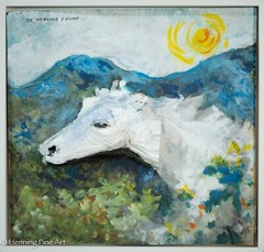 Beautiful Oil Painting Sculptural Alpaca by Notable South American Artist „ARG“