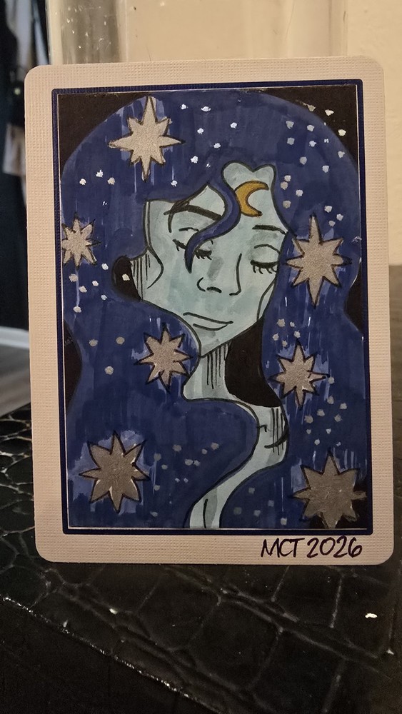 Original ACEO Woman Portrait Painting