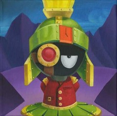 BEN OLSON Signed Steampunk Marvin Martian Warner Bros Ltd Ed of 125 on Canvas