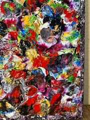 Juan Cervantes Artist like Jackson Pollock Abstract Expressionism Painting