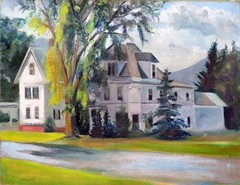 Vermont Studio Center, Johnson VT 23 x29″ Original Oil on canvas Hall Groat II