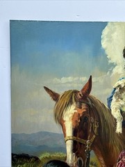FIL MOTTOLA PAINTING FINEST NAVAJO FAMILY INDIAN NATIVE AMERICAN PORTRAIT FAMOUS