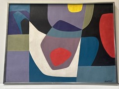 Mid Century Painting Abstract Cubist Cubism Duval Eliot Modernist Famous Rare