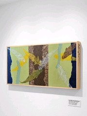 Richard Bolingbroke Original Mixed Media Collage on Panel „Koi Pond #20“