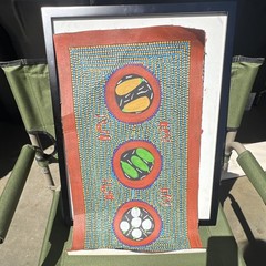 Aboriginal from Australia Abstract Geometric Dot Painting –