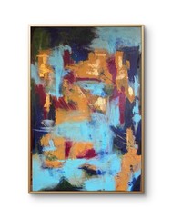 Original art 36×24 Flower Garden Abstract Expressionist Art Painting