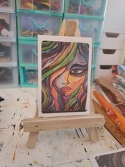 ACEO Art Card Print From Original Painting Signed By Artist Amy Daisee